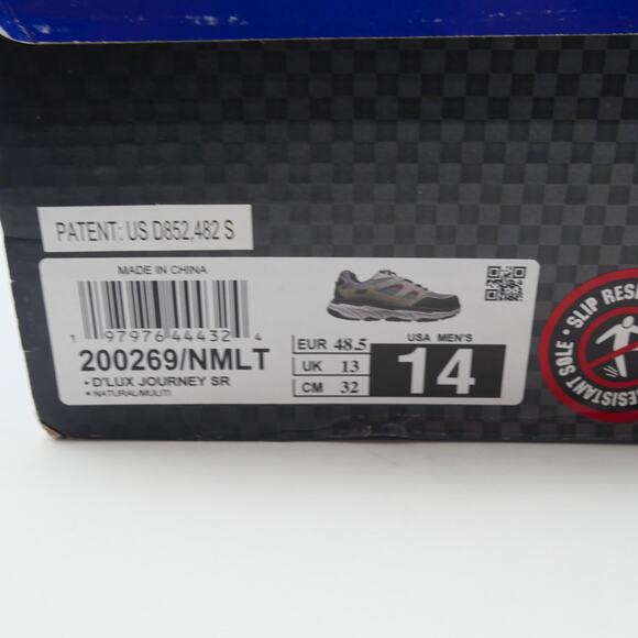 NEW Skechers Men's 14 D'lux Journey Sr Carbon Nano Safety Toe Work Shoes - Picture 11 of 11
